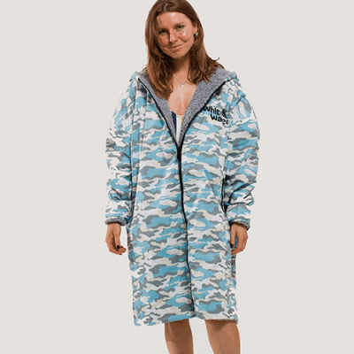 WHITE WATER PRO LIGHT BLUE CAMO WITH GREY LAMBSWOOL LINING