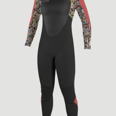 O'Neill Girls Epic 5/4 Back Zip Wetsuit Twiggy/Tea Rose