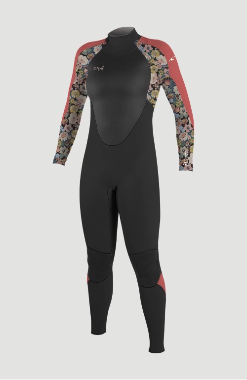 O'Neill Girls Epic 5/4 Back Zip Wetsuit Twiggy/Tea Rose